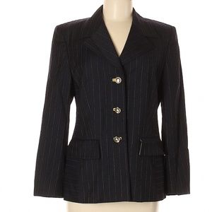 Escada Margaretha Ley Striped Wool Blazer